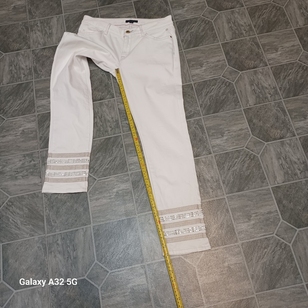 Tommy Hilfiger White Straight Leg Jeans Size 4 - Picture 7 of 12